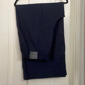 NWT Banana Republic size 14 wide leg navy linen trouser